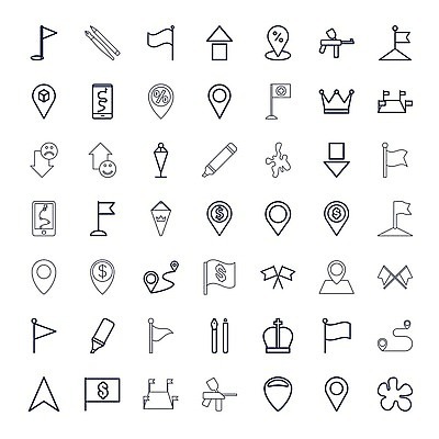 EPS 해외이미지 일러스트 왕관 사람없음 연필 깃발 심볼 위치 해외202310 해외일러스트 학용품 필기구 파일형식 벡터