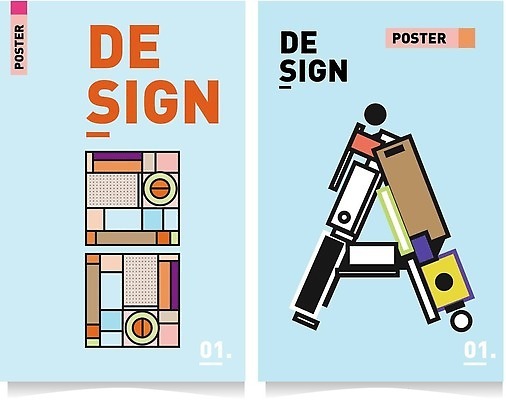 EPS 해외이미지 도형 알파벳 포스터 백그라운드 일러스트 추상 타이포그라피 사람없음 컬러풀 화려 해외202310 해외일러스트 문자 영어 컬러 컨셉 무늬 파일형식 벡터