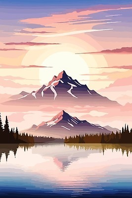 EPS 해외이미지 나무 디자인 실루엣 호수 여행 백그라운드 겨울 일러스트 자연 벽지 하늘 아침 산 파노라마 야외 그래픽 물 파란색 강 뷰티 일출 환경 일몰 하이킹 소나무 황무지 저녁 숲 언덕 산등성이 오르기 알프스 심플 장면 지역 절정 수평선 벡터 해외202310 해외일러스트 주간 자연요소 식물 계절 유럽 컬러 모션 레저 촬영기법 노을 야간 생태계 파일형식