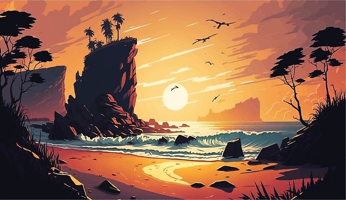 EPS 해외이미지 나무 디자인 배너 실루엣 포스터 바다 일러스트 자연 벽지 추상 휴가 미술 그래픽 물 햇빛 파티 일출 맑음 일몰 새벽 수확 덮개 저녁 휴양지 복고 하와이 심플 엽서 발리 인도네시아 천국 스카이라인 그런지 스리랑카 이국적 파라다이스 수평선 미니멀리스트 해외202310 해외일러스트 자연요소 식물 아시아 섬 무늬 농업 날씨 문화예술 촬영기법 이벤트 태양 노을 미국 장소 뚜껑 야간 편지 생태계 파일형식 벡터