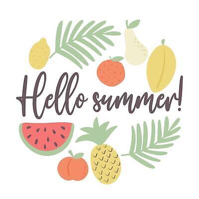 EPS 해외이미지 무료이미지 오렌지 과일 일러스트 나뭇잎 수박 레몬 파인애플 망고 레터링 해외202310 해외일러스트 잎 열대과일 파일형식 벡터