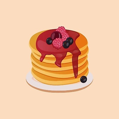 EPS 해외이미지 무료이미지 일러스트 디저트 사람없음 팬케이크 해외202310 해외일러스트 음식 케이크 파일형식 벡터 무료콘텐츠