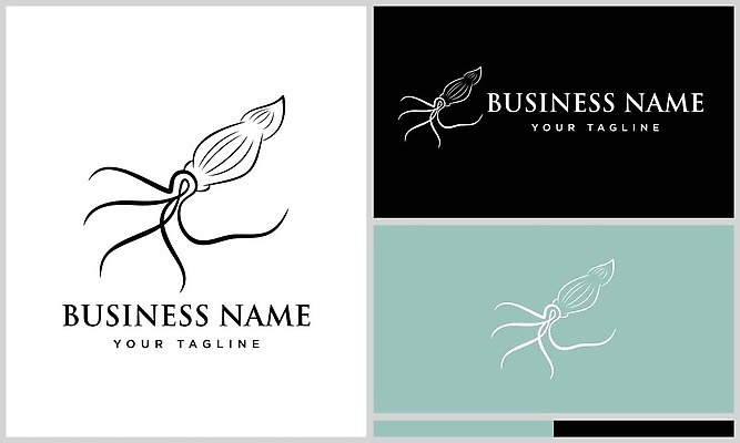 EPS 해외이미지 동물 디자인 선 음식 바다 컨셉 일러스트 비즈니스 자연 어류 미술 그래픽 식당 수중 심볼 해산물 오징어 윤곽 촉수 고립 엘리먼트 스타일 벡터 해외202310 해외일러스트 문화예술 연체동물 상점 수중동물 생태계 파일형식