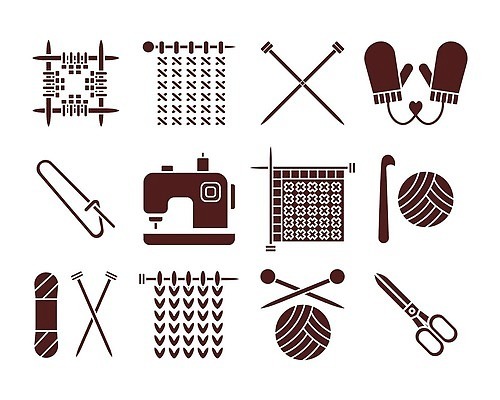 EPS 해외이미지 디자인 옷 실루엣 일러스트 취미 세트 라벨 검은색 웹 기계 장비 수확 도구 공구 직물 바늘 고리 뜨개질 작업실 실 바느질 천 수집 심볼 사인 니트 복고 땀 수공예 재단 고립 핸드메이드 벡터 해외202310 해외일러스트 컬러 상의 농업 인터넷 프레임 촬영기법 공예 파일형식
