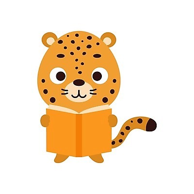 EPS 해외이미지 행복 동물캐릭터 일러스트 사람없음 책 심플 치타 재규어 해외202310 해외일러스트 일러캐릭터 동물 캐릭터 감정 포유류 파일형식 벡터