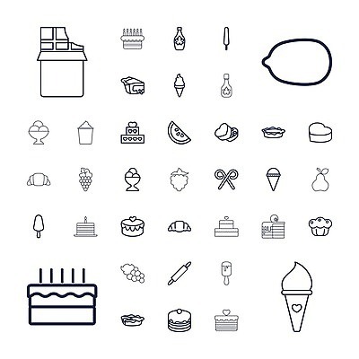 EPS 해외이미지 말풍선 일러스트 포도 아이스크림 수박 사람없음 초콜릿 하트 컵케이크 크루아상 심볼 밀대 해외202310 해외일러스트 모양 빵 과일 주방용품 디저트 케이크 파일형식 벡터