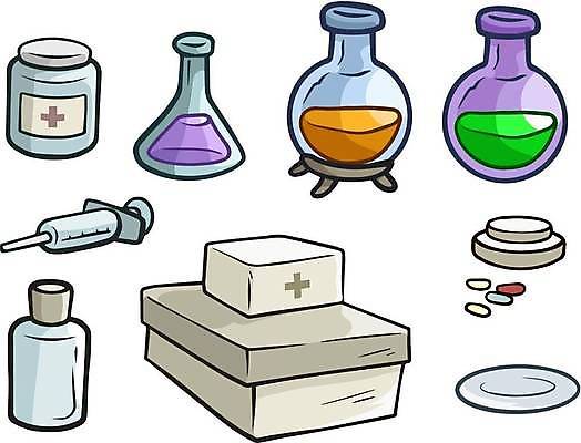 EPS 해외이미지 무료이미지 일러스트 주사기 사람없음 알약 약 약병 플라스크 오브젝트 약상자 해외202310 해외일러스트 의학 의료기기 실험기구 상자 병_담는 파일형식 벡터 무료콘텐츠