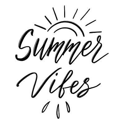 EPS 해외이미지 무료이미지 디자인 여행 일러스트 캘리그라피 텍스트 휴가 타이포그라피 사람없음 여름 여름휴가 태양 레터링 해외202310 해외일러스트 자연요소 문자 계절 파일형식 벡터 무료콘텐츠 여름_계절