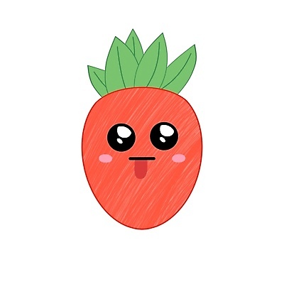 EPS 해외이미지 일러스트 딸기 사람없음 귀여움 과일캐릭터 메롱 딸기캐릭터 해외일러스트 일러캐릭터 캐릭터 컨셉 과일 모션 파일형식 벡터