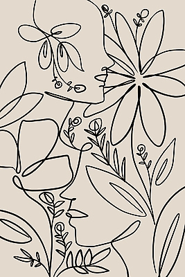 EPS 해외이미지 꽃 선 백그라운드 잎 일러스트 추상 미술 사람없음 분위기 캔버스 기하학 해외202310 해외일러스트 해외포토 포토 식물 컨셉 무늬 문화예술 파일형식 벡터