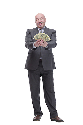 포토 JPG 해외이미지 전신 노년 남자 한명 서기 들기 정장 비즈니스맨 돈다발 노인남자한명만 해외202310 해외포토 1 옷 돈 비즈니스 모션 사람 성인 직장인 남자한명만 노인남자만 파일형식