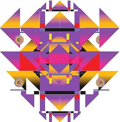 EPS 해외이미지 디자인 일러스트 사람없음 그래픽 빨간색 노란색 보라색 삼각형 기하학 해외202310 해외일러스트 도형 컬러 무늬 파일형식 벡터