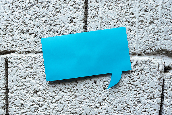 포토 JPG 해외이미지 종이 백그라운드 말풍선 벽돌 아이디어 사람없음 파란색 카피스페이스 해외202310 해외포토 컬러 컨셉 공백 파일형식