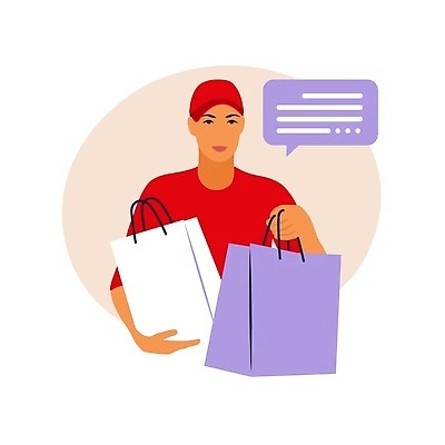 EPS 해외이미지 직업 남자 운동화 신발 셔츠 유니폼 신체 일러스트 노동자 주택 사람 소년 빨간색 상자 흰색 청바지 표현 시장 플랫 배달원 가득함 창고 서비스 배지 패키지 질서 시트 고립 재주꾼 캡모자 특별함 벡터 해외202310 해외일러스트 모자_잡화 옷 어린이 컬러 컨셉 상의 바지 건물 예절 파일형식