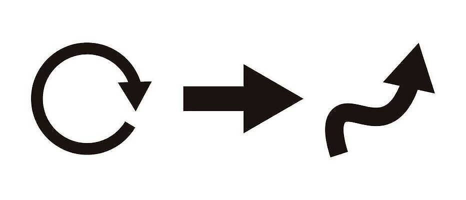 EPS 해외이미지 일러스트 화살 세트 회전 상승 오르기 다음 벡터 반복 해외202310 해외일러스트 컨셉 모션 파일형식