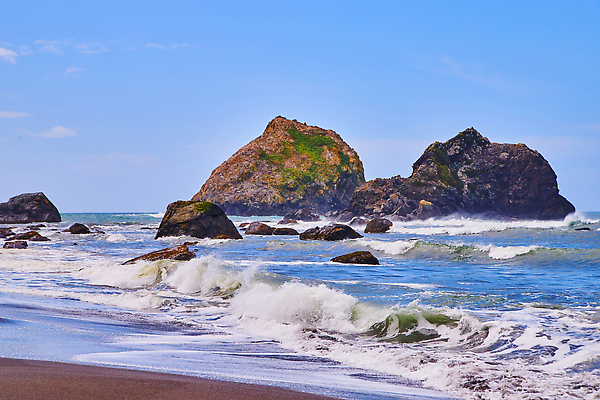 포토 JPG 해외이미지 모래 파도 바다 섬 여행 하늘 휴가 풍경 사람없음 물 여름 파란색 태양 만 캘리포니아 해외202310 해외포토 자연요소 계절 컬러 미국 파일형식