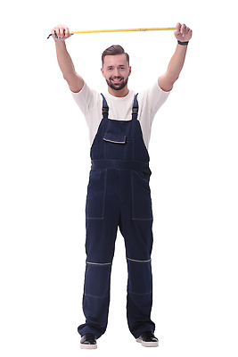 포토 JPG 해외이미지 전신 남자 줄자 한명 서기 성인 손들기 멜빵바지 성인남자한명만 해외202310 해외포토 1 바지 모션 자 사람 멜빵 남자한명만 성인남자만 파일형식