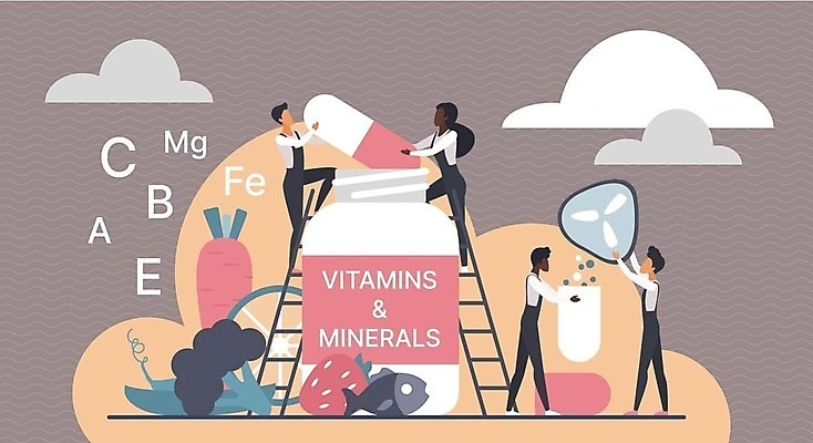 EPS 해외이미지 전신 무료이미지 알파벳 여자 남자 일러스트 사다리 건강 어류 여러명 성인 약 당근 보호 약병 브로콜리 멜빵바지 성인만 해외202310 해외일러스트 영어 다수 컨셉 채소 바지 의학 뿌리채소 사람 수중동물 도구 멜빵 병_담는 파일형식 벡터