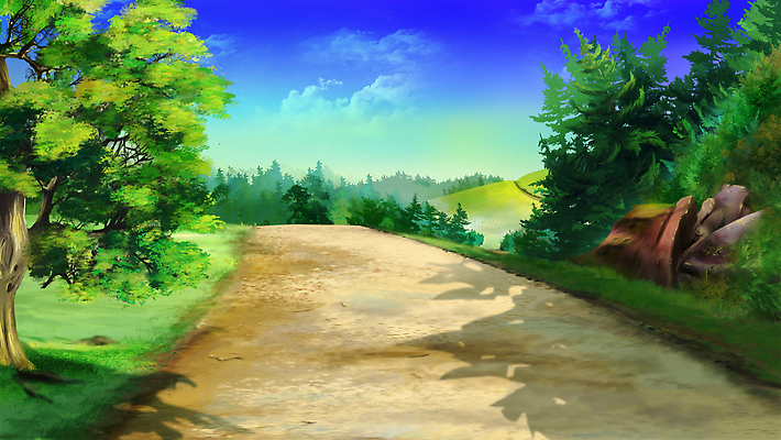 포토 JPG 해외이미지 디자인 도로 백그라운드 일러스트 자국 자연 하늘 동화 사람없음 야외 초록색 여름 숲 만화 스케치 그림 흙길 해외202310 해외일러스트 계절 길 컬러 교통시설 미술 흙 생태계 파일형식