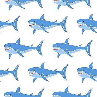 EPS 해외이미지 무료이미지 디자인 백그라운드 패턴 일러스트 파란색 상어 해외202310 해외일러스트 컬러 무늬 어류 파일형식 벡터 무료콘텐츠