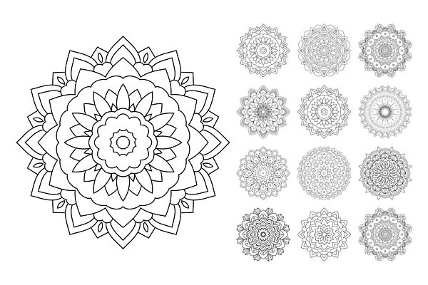 EPS 해외이미지 디자인 꽃 실루엣 문화 컨셉 꽃무늬 패턴 일러스트 프레임 흑백 미술 동양인 장식 뷰티 유행 축제 수확 화려 우아함 인쇄 인도인 수집 문신 라인아트 오브젝트 그림 기하학 부족 색칠공부 아라베스크 아랍어 스타일 벡터 해외202310 해외일러스트 외국인 식물 선 무늬 농업 문화예술 촬영기법 인종 학습 색칠 파일형식