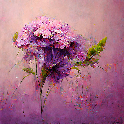 JPG 해외이미지 꽃 분홍색 백그라운드 일러스트 추상 미술 사람없음 보라색 그림 해외202310 해외일러스트 식물 컬러 무늬 문화예술 파일형식