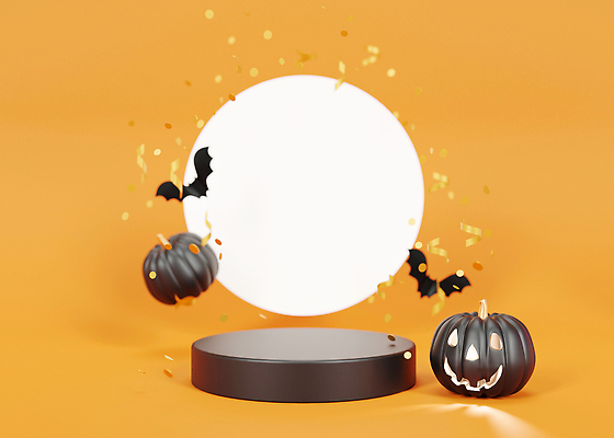 포토 JPG 해외이미지 무료이미지 백그라운드 호박 사람없음 주황색 공간 원형 꽃가루 박쥐 단상 잭오랜턴 포디움 해외202310 해외포토 도형 컬러 채소 포유류 할로윈 무대 가루 파일형식