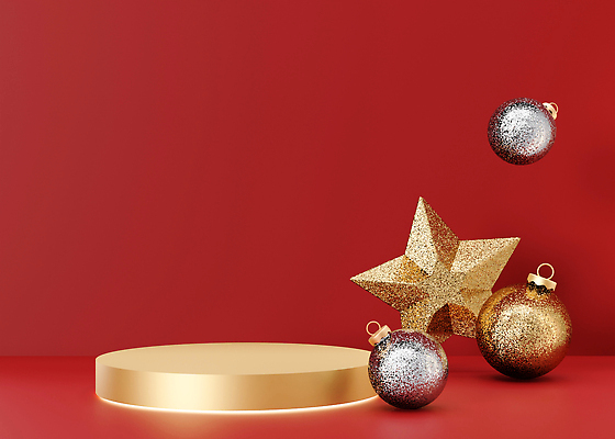 포토 JPG 해외이미지 별 백그라운드 사람없음 빨간색 공간 원형 단상 포디움 오너먼트 해외202310 해외포토 자연요소 도형 컬러 크리스마스장식 무대 파일형식