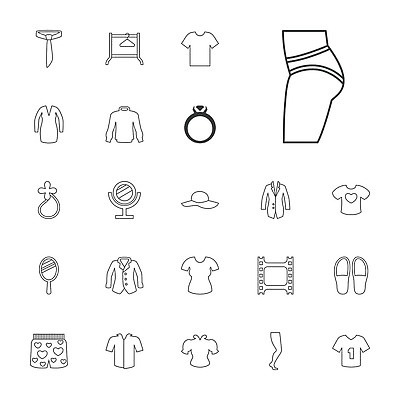 EPS 해외이미지 신발 셔츠 티셔츠 일러스트 넥타이 사람없음 반지 옷걸이 심볼 해외202310 해외일러스트 잡화 상의 장신구 파일형식 벡터