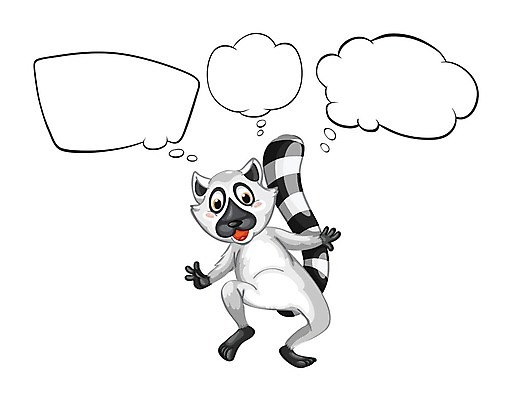 EPS 해외이미지 클립아트 동물 구름 템플릿 1 백그라운드 생각 일러스트 아이디어 미술 그래픽 우주 공백 거품 흰색 만화 그림 직사각형 고립 여우원숭이 혼자 카피스페이스 해외202004 해외일러스트 자연요소 도형 컬러 컨셉 문화예술 원숭이 파일형식 벡터