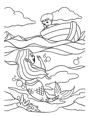 EPS 해외이미지 디자인 실루엣 어린이 선 컬러 백그라운드 일러스트 대화 소년 그래픽 뷰티 수중 수영 보트 그림 윤곽 손그림 페이지 공상 마법 인어 걸음마 색칠공부 벡터 해외202310 해외일러스트 남자 배_교통 모션 촬영기법 말하기 사람 학습 수상스포츠 색칠 파일형식