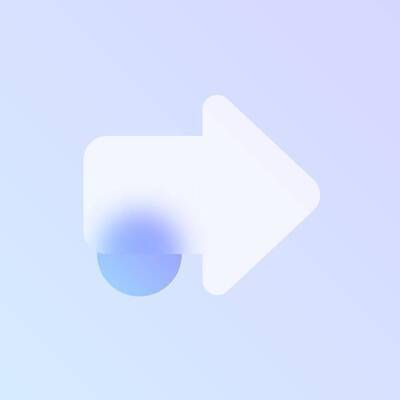 EPS 해외이미지 화살표 일러스트 사람없음 파란색 원형 오른쪽 방향 반투명 블러효과 글래스모피즘 해외202310 해외일러스트 도형 디자인 컬러 블러 파일형식 벡터 효과