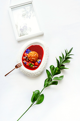 포토 JPG 해외이미지 접시 아이스크림 사람없음 튀김 분위기 플레이팅 해외202310 해외포토 식기 음식 컨셉 디저트 상차림 파일형식