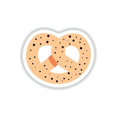 EPS 해외이미지 스티커 일러스트 사람없음 물방울무늬 베이지색 브레첼 해외202310 해외일러스트 컬러 무늬 디저트 파일형식 벡터