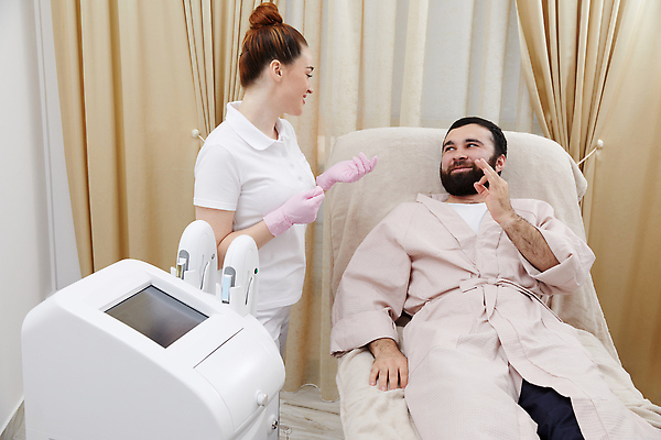 포토 JPG 해외이미지 백인 직업 여자 남자 상의 병원 대화 성인 두명 치료 뷰티 약 상점 스파 화장품 환자 의사 미용사 캐비닛 고객 피부 약속 순서 돌봄 해외202310 해외포토 서양인 옷 의학 모션 말하기 사람 신체부위 의료진 사물함 파일형식