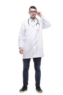 포토 JPG 해외이미지 전신 남자 청진기 한명 서기 성인 의사 잡기 흰가운 성인남자한명만 안경낌 해외202310 해외포토 1 안경 의료기기 모션 사람 의료진 가운 남자한명만 성인남자만 파일형식