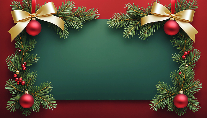 JPG 편집이미지 열매 리본 크리스마스 프레임 사람없음 초록색 사각형 디지털합성 솔잎 오너먼트 카피스페이스 편집실사 AI포토 AI콘텐츠 도형 식물 기념일 컬러 잎 크리스마스장식 공백 CG 파일형식