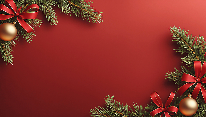 JPG 편집이미지 리본 크리스마스 프레임 사람없음 빨간색 디지털합성 솔잎 오너먼트 카피스페이스 편집실사 AI포토 AI콘텐츠 기념일 컬러 잎 크리스마스장식 공백 CG 파일형식