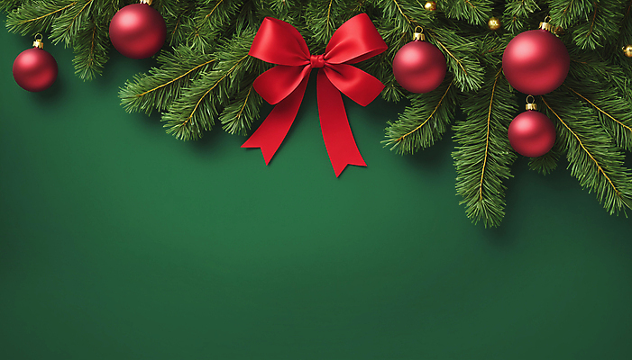 JPG 편집이미지 리본 크리스마스 사람없음 초록색 디지털합성 솔잎 오너먼트 카피스페이스 편집실사 AI포토 AI콘텐츠 기념일 컬러 잎 크리스마스장식 공백 CG 파일형식