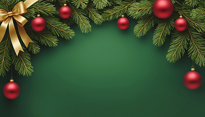 JPG 편집이미지 리본 크리스마스 사람없음 초록색 디지털합성 솔잎 오너먼트 카피스페이스 편집실사 AI포토 AI콘텐츠 기념일 컬러 잎 크리스마스장식 공백 CG 파일형식