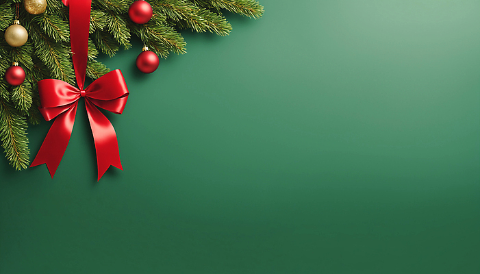JPG 편집이미지 리본 크리스마스 사람없음 초록색 디지털합성 솔잎 오너먼트 카피스페이스 편집실사 AI포토 AI콘텐츠 기념일 컬러 잎 크리스마스장식 공백 CG 파일형식