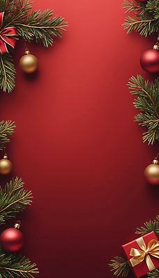 JPG 편집이미지 리본 크리스마스 사람없음 빨간색 선물상자 디지털합성 솔잎 오너먼트 카피스페이스 편집실사 AI포토 AI콘텐츠 기념일 컬러 잎 크리스마스장식 선물 상자 공백 CG 파일형식