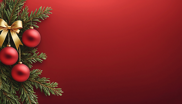 JPG 편집이미지 리본 크리스마스 사람없음 빨간색 디지털합성 솔잎 오너먼트 카피스페이스 편집실사 AI포토 AI콘텐츠 기념일 컬러 잎 크리스마스장식 공백 CG 파일형식