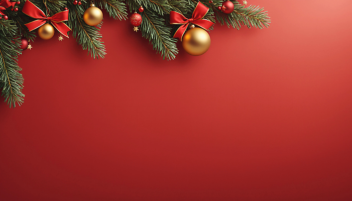 JPG 편집이미지 리본 크리스마스 사람없음 빨간색 디지털합성 솔잎 오너먼트 카피스페이스 편집실사 AI포토 AI콘텐츠 기념일 컬러 잎 크리스마스장식 공백 CG 파일형식