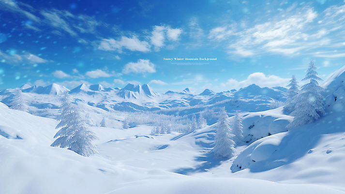 PSD 나무 구름 편집이미지 하늘색 백그라운드 겨울 하늘 풍경 사람없음 설원 맑음 눈 눈내림 설산 눈덮임 이미지편집 자연요소 식물 계절 컨셉 날씨 산 눈_날씨 파란색 파일형식