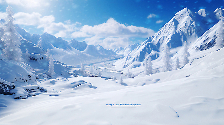 PSD 나무 구름 편집이미지 하늘색 백그라운드 겨울 하늘 풍경 사람없음 설원 맑음 눈 눈내림 설산 눈덮임 이미지편집 자연요소 식물 계절 컨셉 날씨 산 눈_날씨 파란색 파일형식