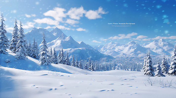 PSD 나무 구름 편집이미지 하늘색 백그라운드 겨울 하늘 풍경 사람없음 설원 맑음 눈 눈내림 설산 눈덮임 이미지편집 자연요소 식물 계절 컨셉 날씨 산 눈_날씨 파란색 파일형식