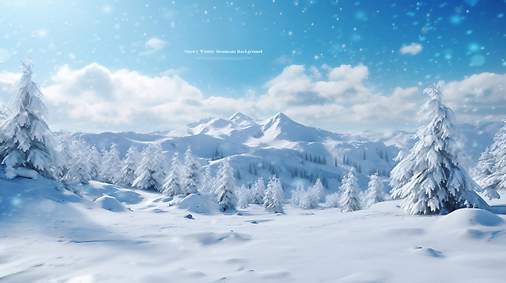 PSD 나무 구름 편집이미지 하늘색 백그라운드 겨울 하늘 풍경 사람없음 설원 맑음 눈 눈내림 설산 눈덮임 이미지편집 자연요소 식물 계절 컨셉 날씨 산 눈_날씨 파란색 파일형식