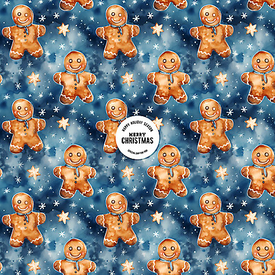 PSD 편집이미지 백그라운드 크리스마스 패턴 수채화 사람없음 파란색 진저맨 진저쿠키 이미지편집 기념일 컬러 무늬 쿠키 파일형식