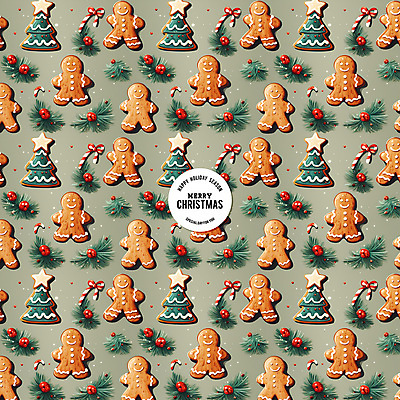 PSD 편집이미지 리본 백그라운드 크리스마스 패턴 사람없음 연두색 솔잎 지팡이사탕 진저맨 트리모양 호랑가시나무열매 진저쿠키 이미지편집 모양 기념일 열매 잎 무늬 사탕 초록색 크리스마스트리 쿠키 파일형식